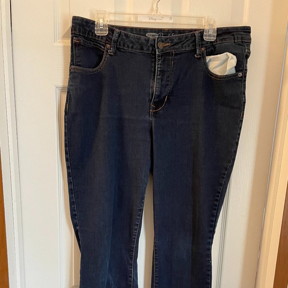 old navy rock star flare jeans 16 TALL